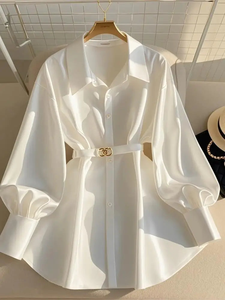 French-Style White Shirt