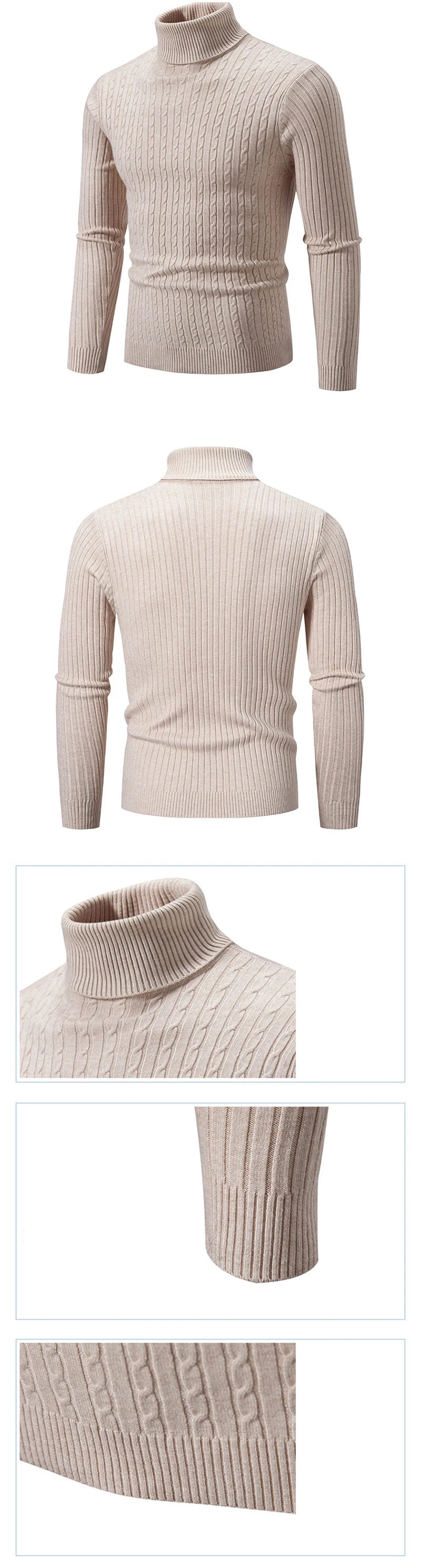 Men's Slim Turtleneck Sweater
