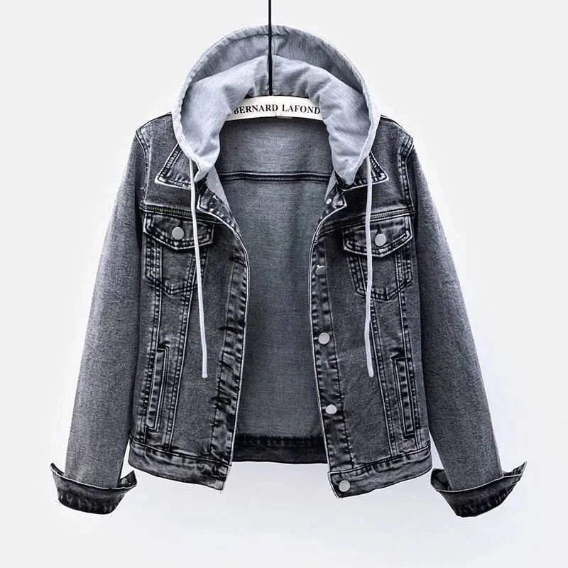 Slim Denim Moto Jacket