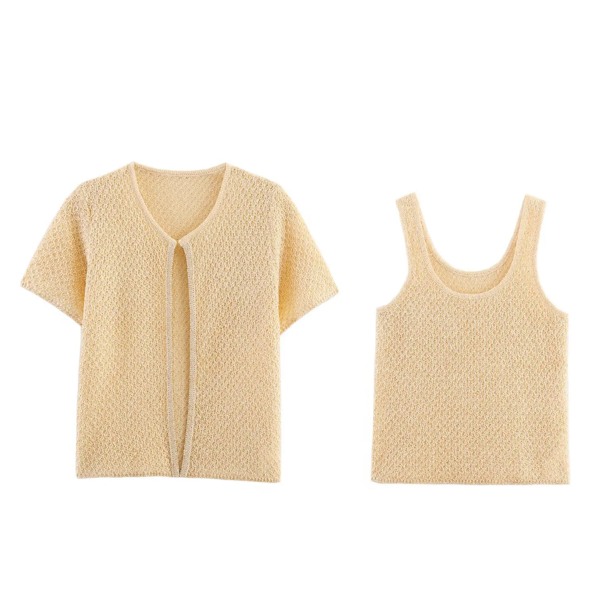Pearl-Trim Knit Sweater Vest