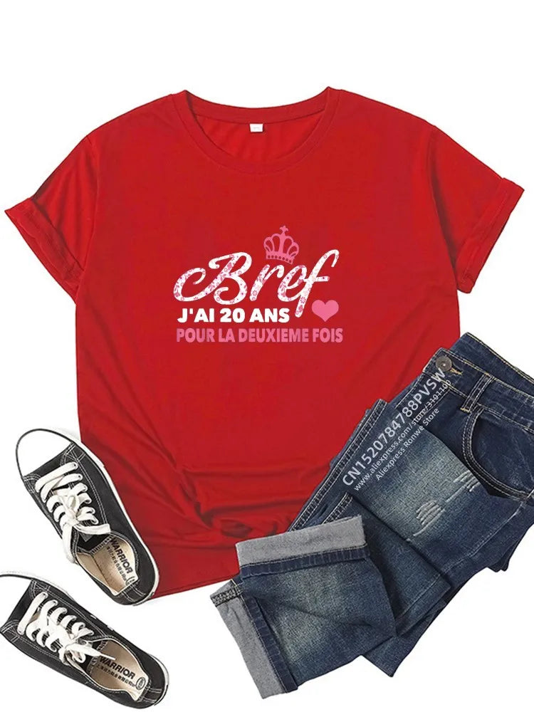 20th Birthday Graphic Tee Top