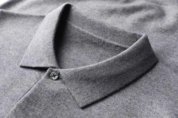 Men's Knit Polo Sweater