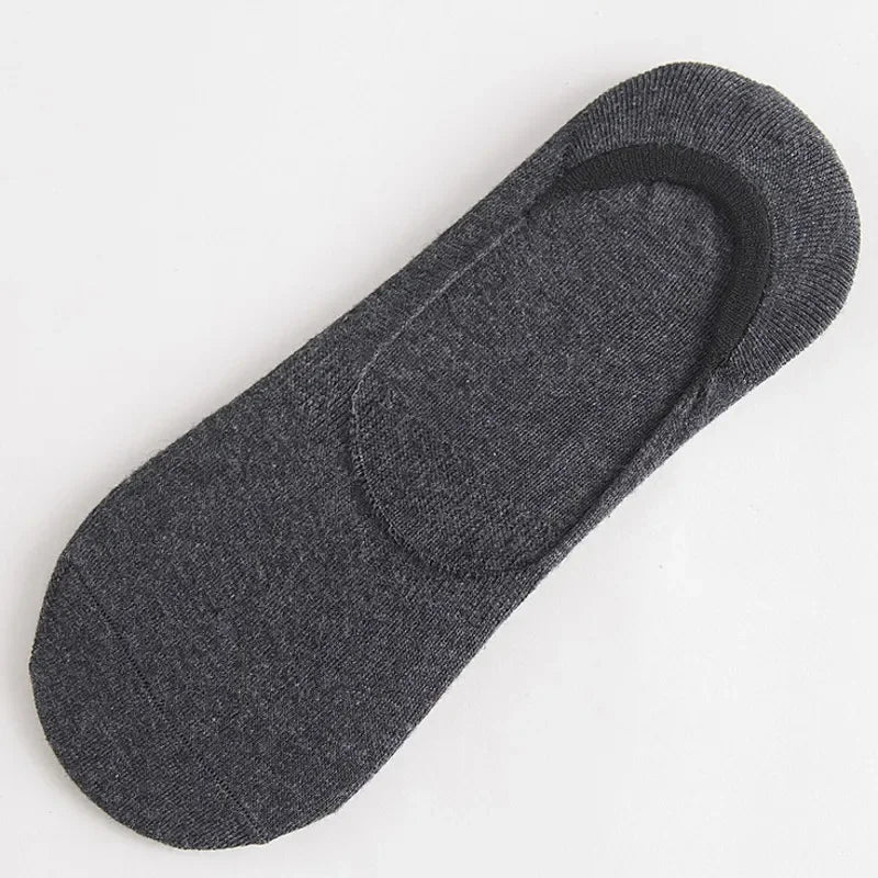 Men's No-Show Boat Socks, 5 Pairs