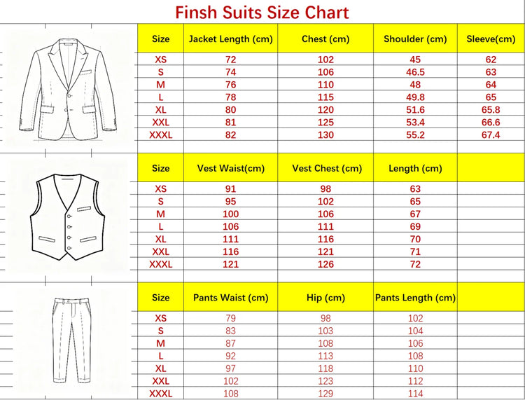 Men's Herringbone Three-Piece Suit