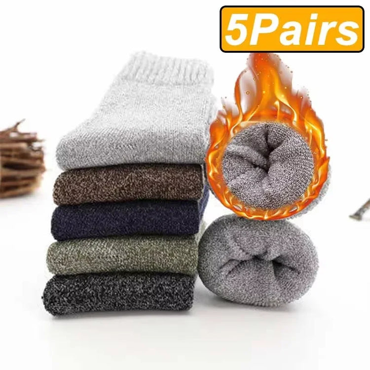 Men's Mid-Calf Sports Socks, 5 Pairs