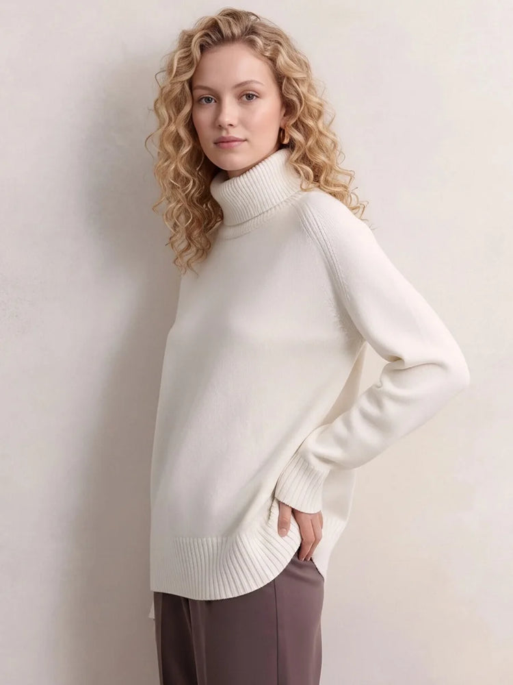 Oversized Chunky Turtleneck Sweater