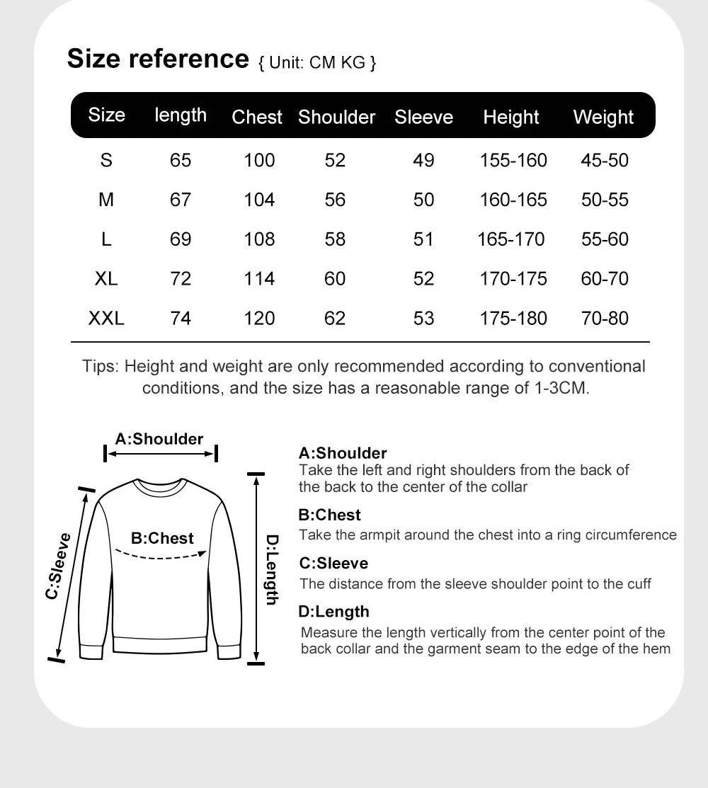 Men's Loose Pullover Sweatshirt Top