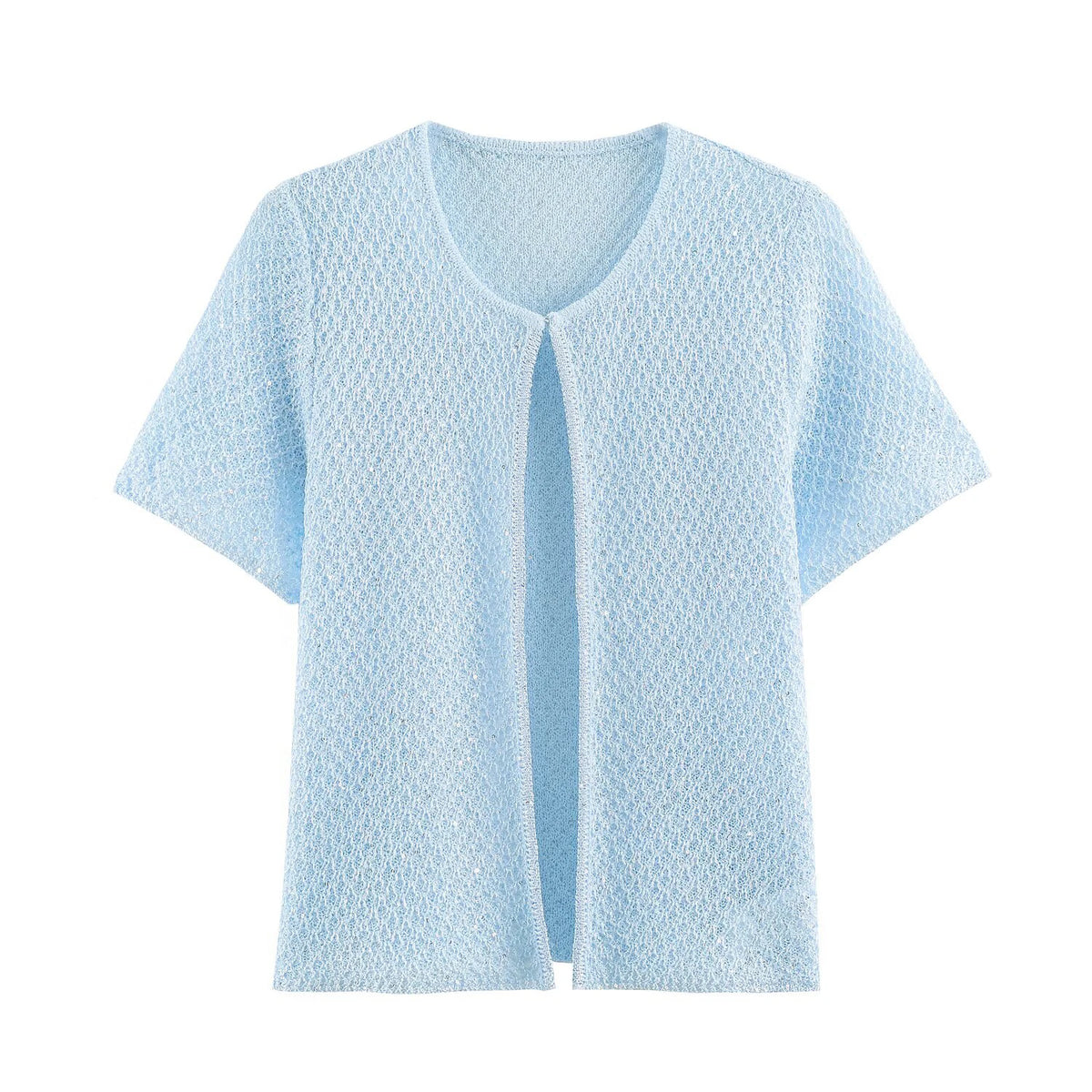 Pearl-Trim Knit Sweater Vest