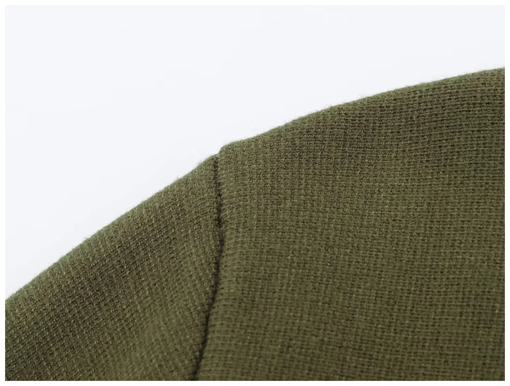 Tie-Waist V-Neck Knit Cardigan