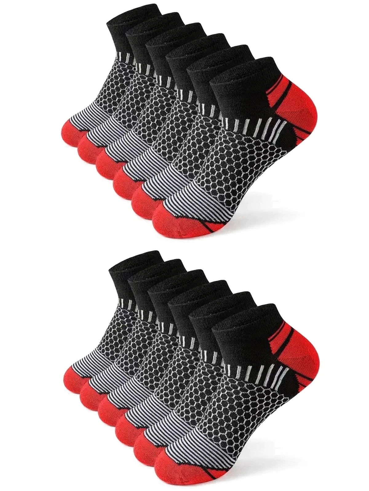 Men's Athletic Ankle Socks, 12 Pairs
