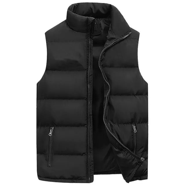 Men's Stand-Collar Vest Jacket