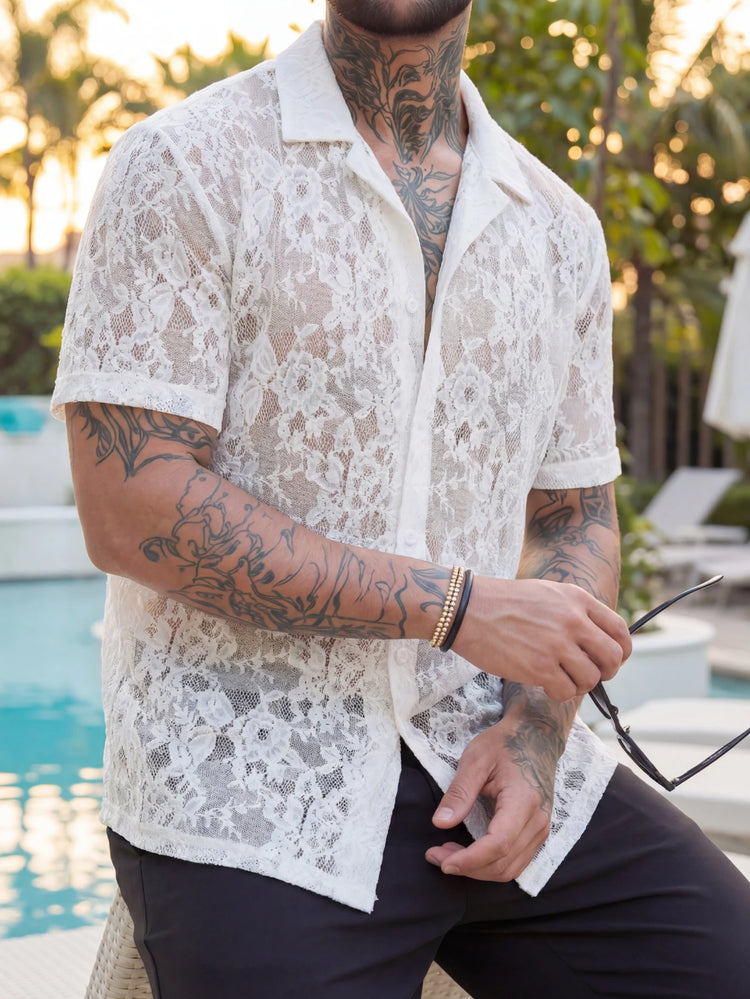 Men's Short-Sleeve Mesh Shirt