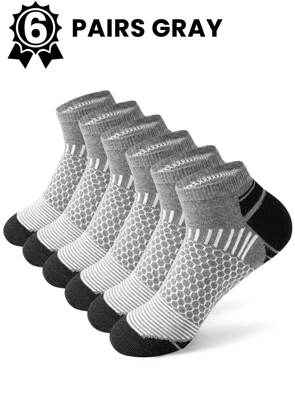 Men's Athletic Ankle Socks, 12 Pairs