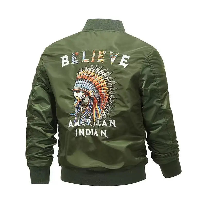 Men's Motorcycle Bomber Jacket