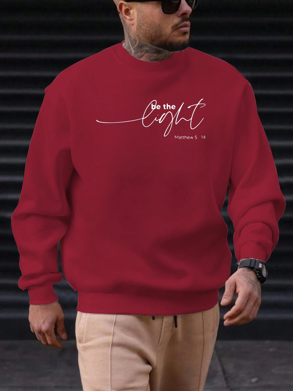 Men's "Be the Light" Sweatshirt Top