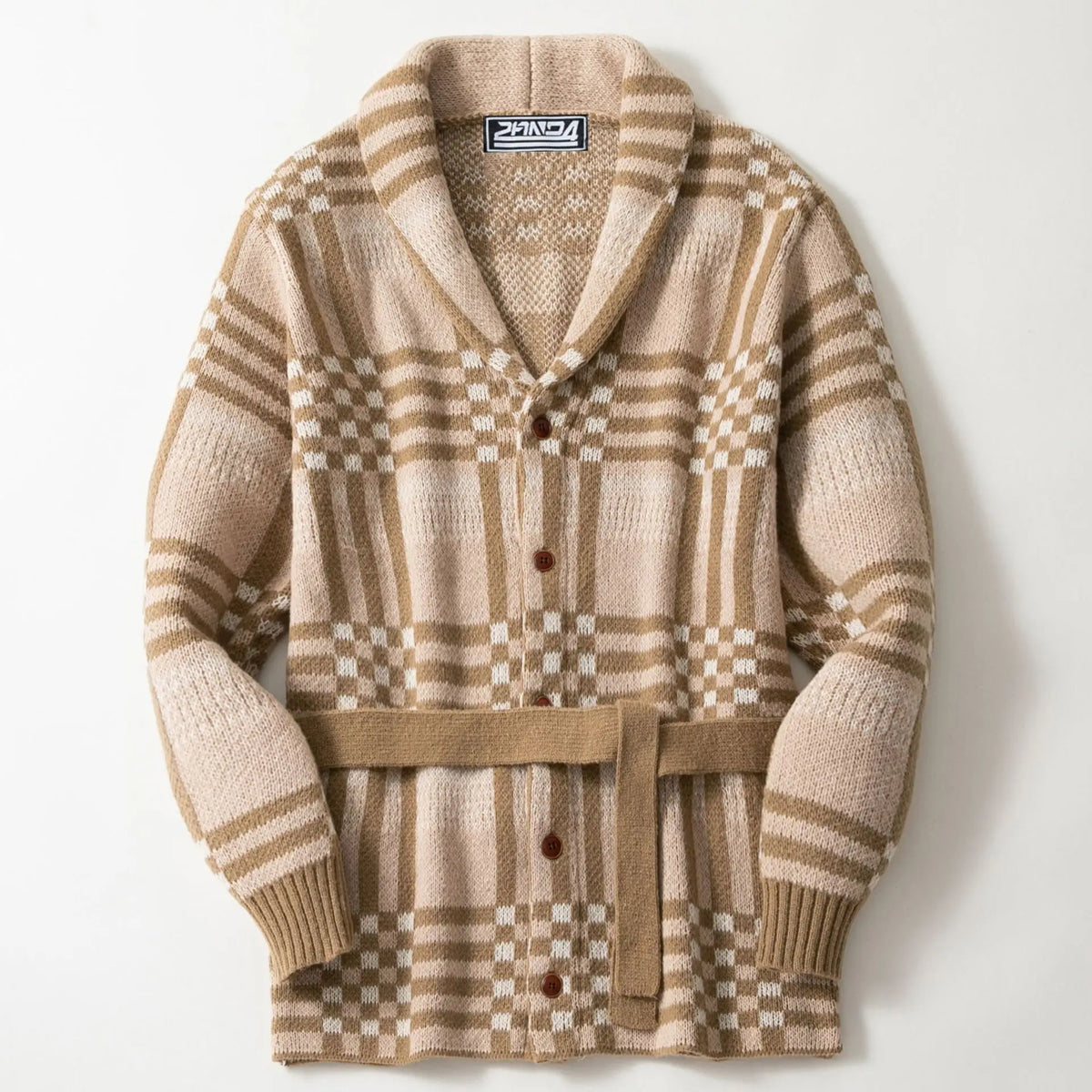 Men's Striped Jacquard Cardigan Sweater