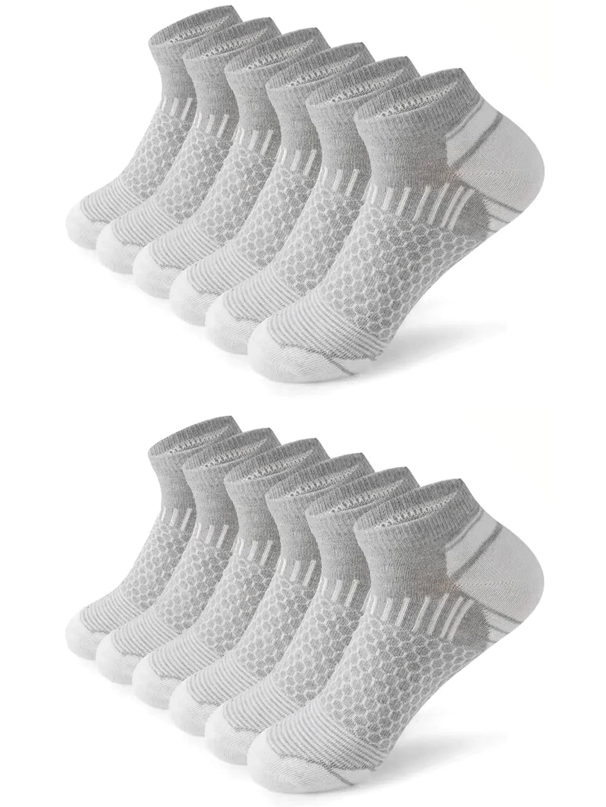 Men's Athletic Ankle Socks, 12 Pairs