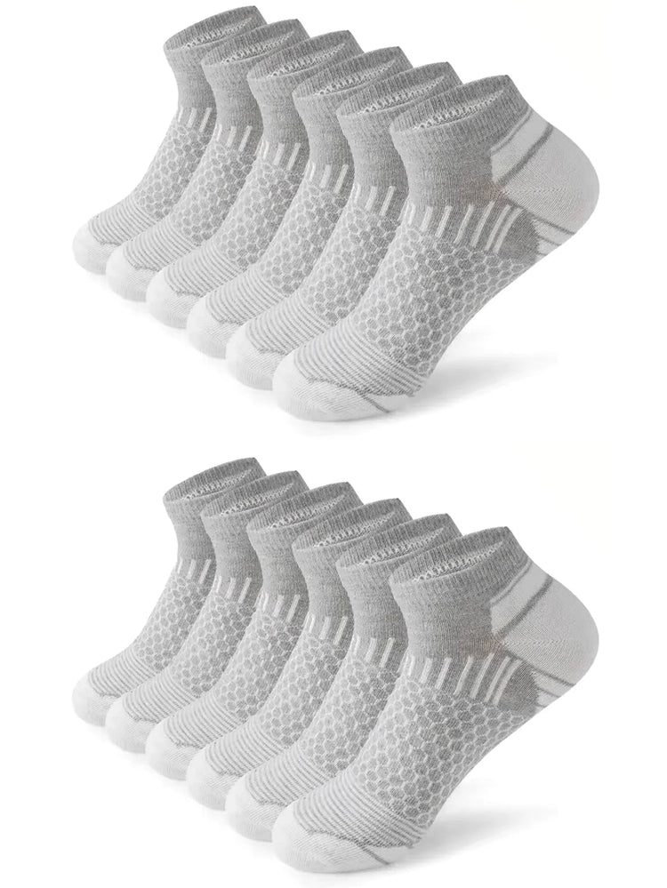 Men's Athletic Ankle Socks, 12 Pairs
