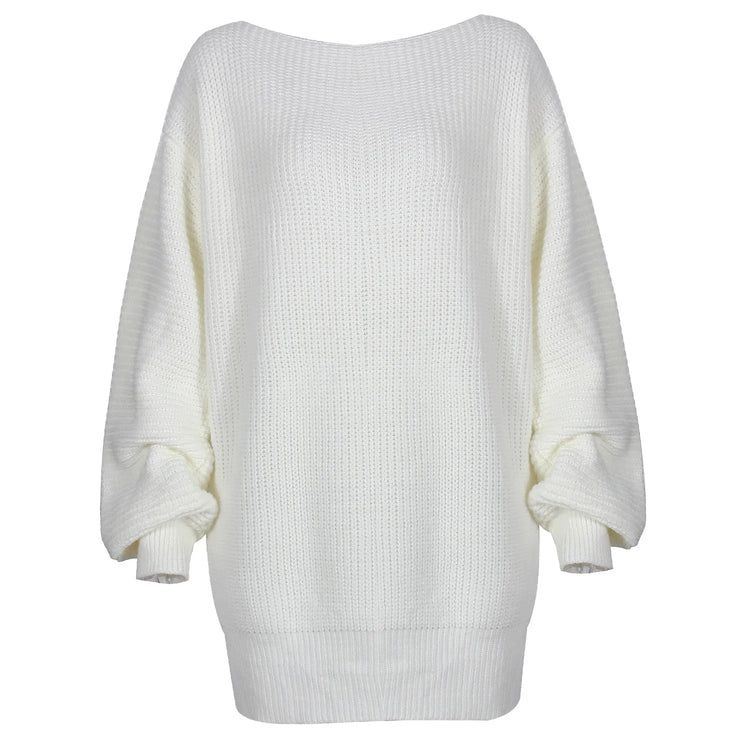 Loose Knit Sweater Mini Dress