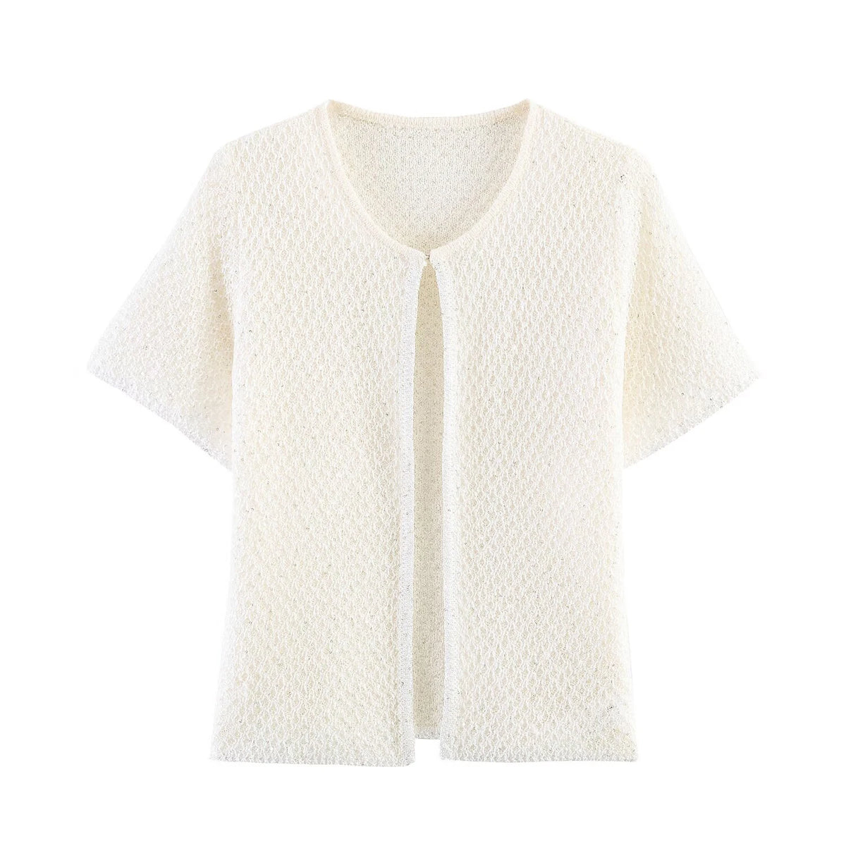 Pearl-Trim Knit Sweater Vest