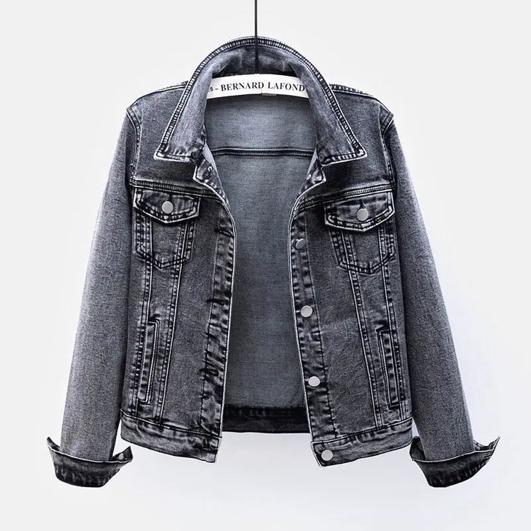 Slim Denim Moto Jacket