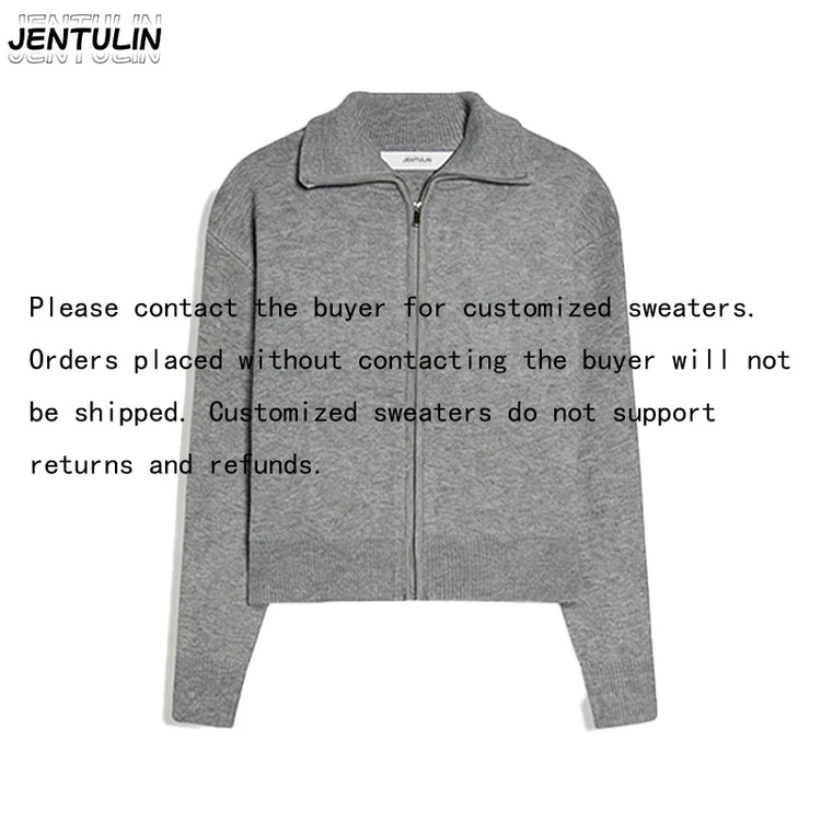 Men's Jacquard Letter Sweater