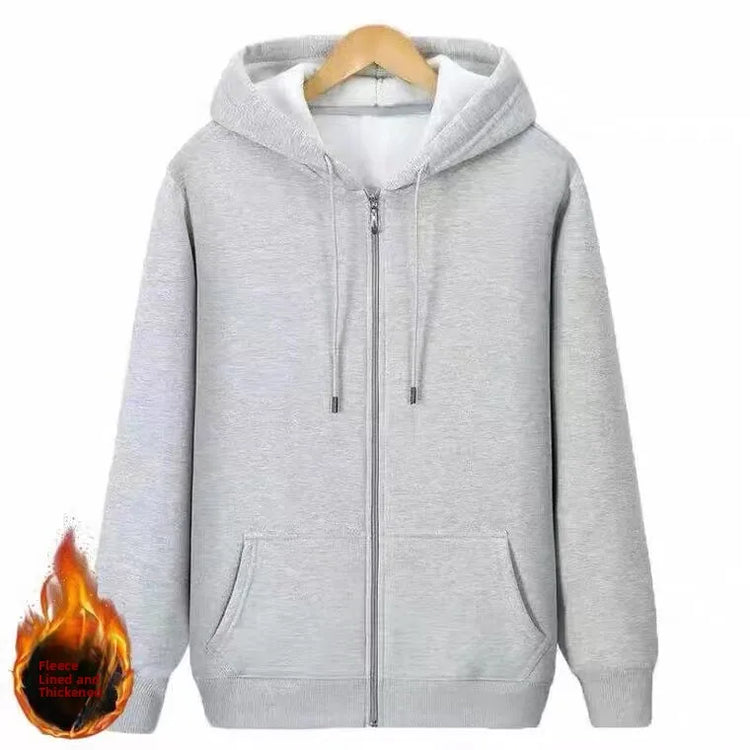 Men's Hooded Fleece-Lined Cardigan