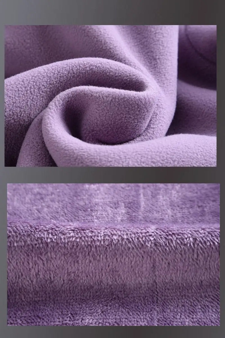 Thickened Fleece Jacket Women's Autumn Winter Casual Loose Windproof Warm Stand Collar Fleece Lined Coat for Mom Outdoor Camp...