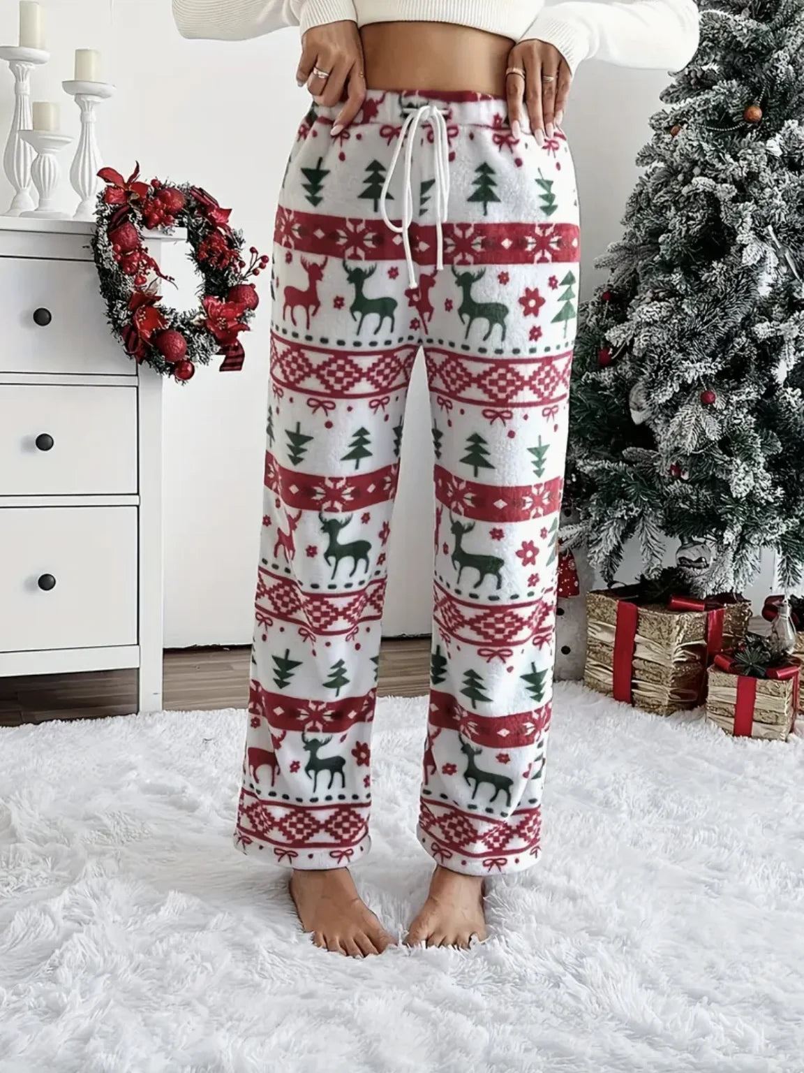 Elastic-Waist Winter Pants