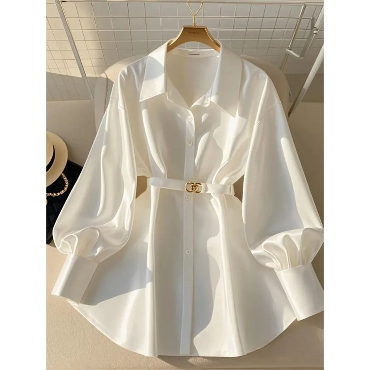 French-Style White Shirt