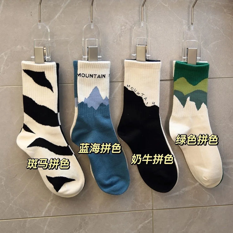 Men's Mid-Calf Sports Socks, 5 Pairs