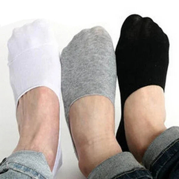 Men's No-Show Boat Socks, 5 Pairs