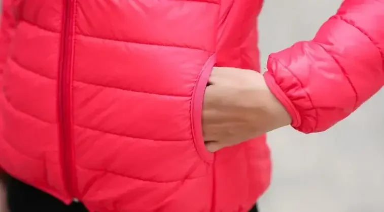 Cropped Hooded Puffer Jacket