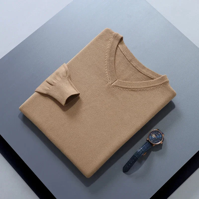 Men's V-Neck Knit Sweater