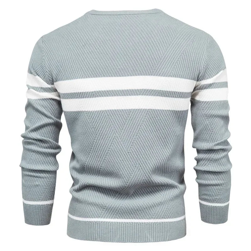 Men's Striped Knit Sweater