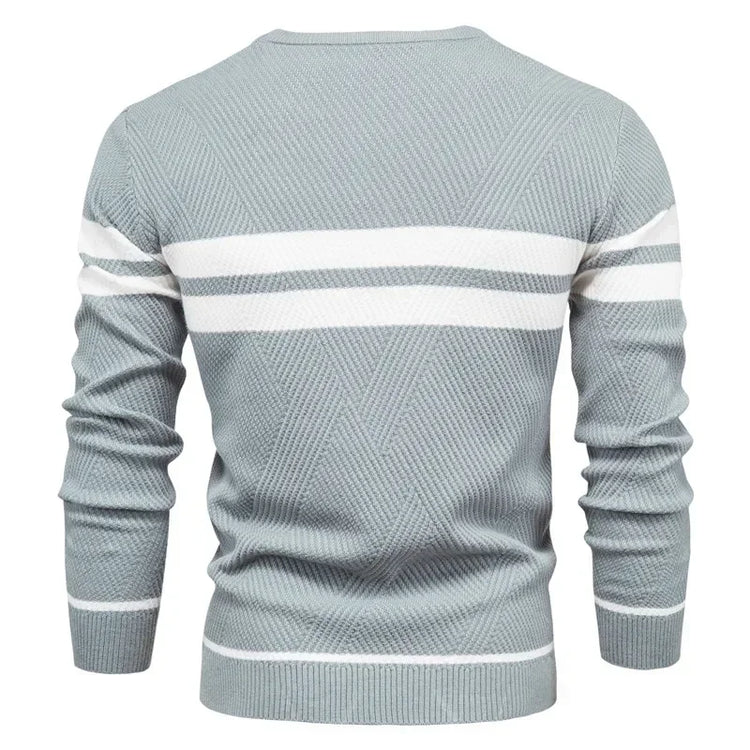 Men's Striped Knit Sweater