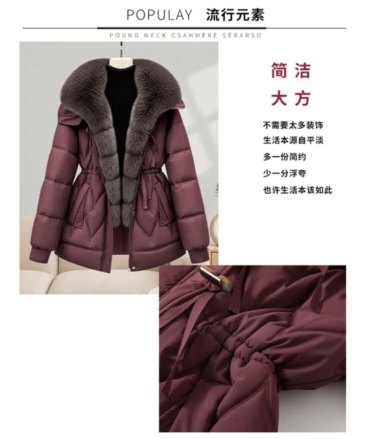 Fur-Collar Puffer Jacket