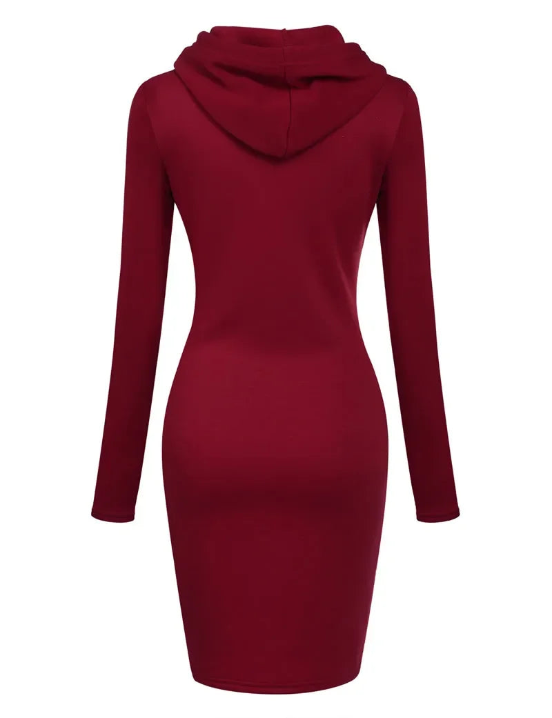 Hooded Sweatshirt Dress