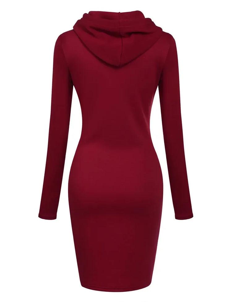 Hooded Sweatshirt Dress
