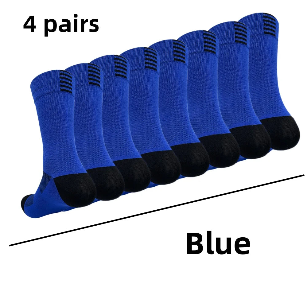 Quick-Dry Cycling Socks, 4 Pairs