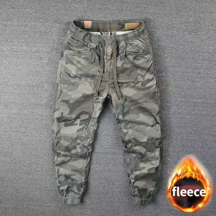 Men's Fleece Camo Cargo Pants