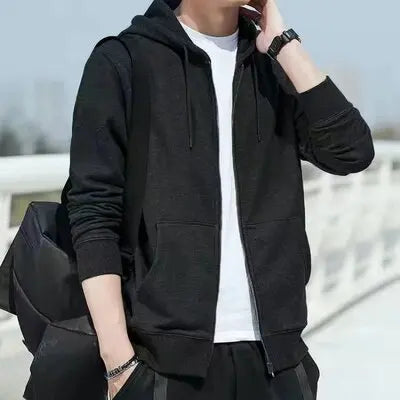 Men's Hooded Fleece-Lined Cardigan