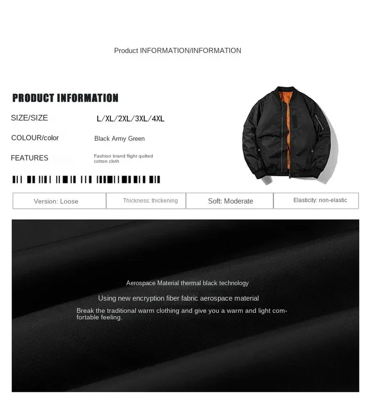 Men's Motorcycle Bomber Jacket