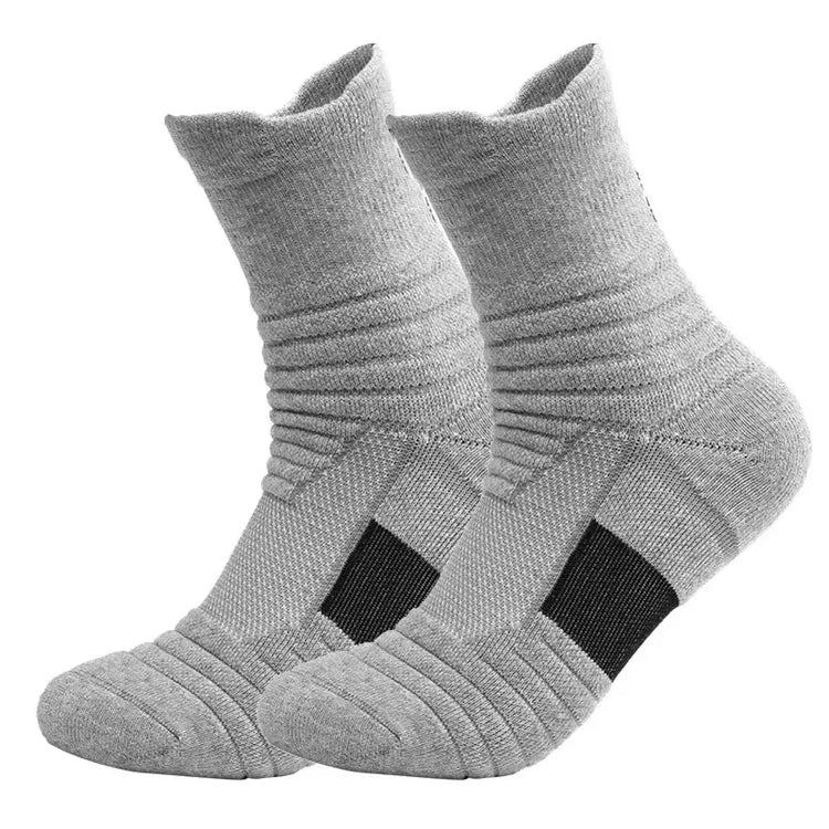 Men's Mid-Calf Sports Socks, 5 Pairs