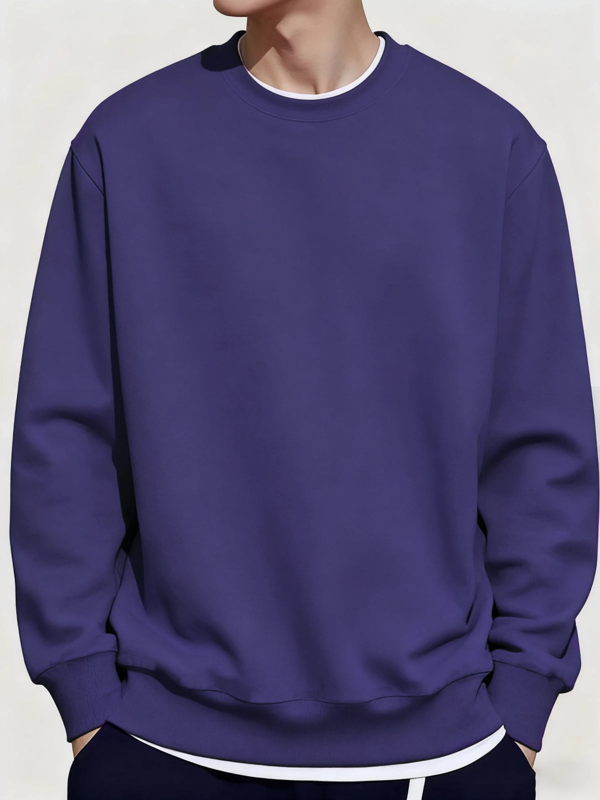 Men's Loose Pullover Sweatshirt Top