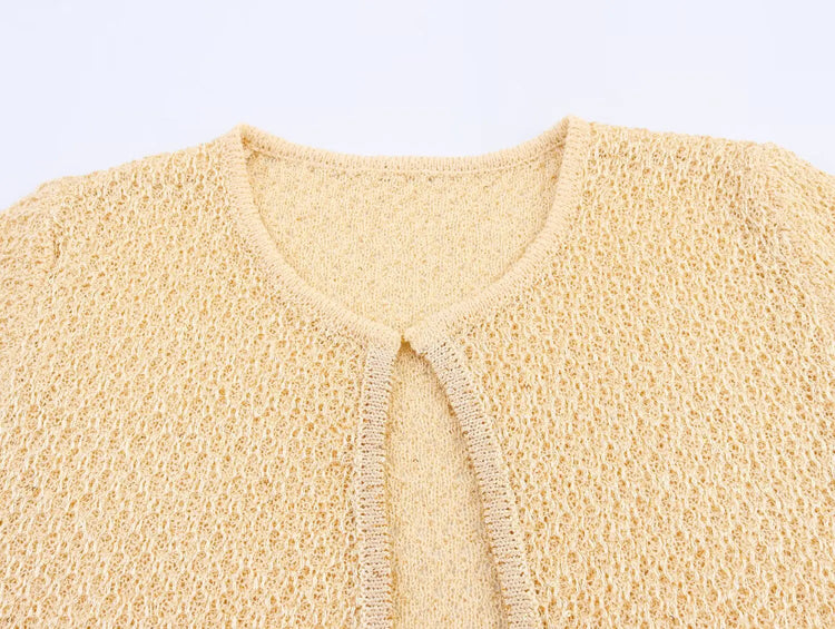 Pearl-Trim Knit Sweater Vest