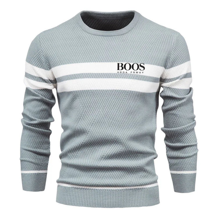 Men's Striped Knit Sweater