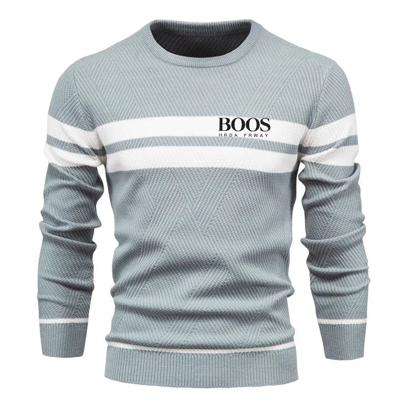 Men's Striped Knit Sweater
