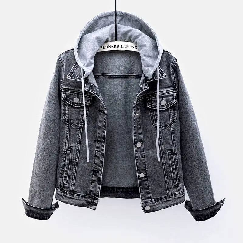 Slim Cropped Denim Jacket