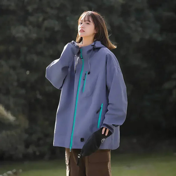 Outdoor Waterproof Hiking Jackets Woman Windbreaker Rain Coat Autumn New Fishing Camping Windproof Cycling Jacket Women Clothing